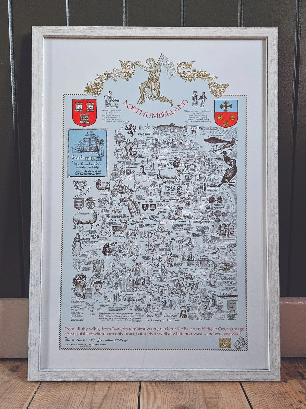 J.L. Carr, Map of Northumberland.jpg
