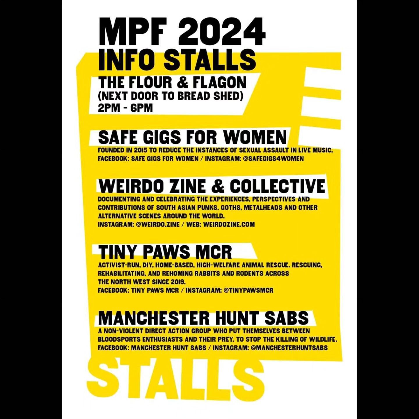 We are so excited to be heading to @mcrpunkfest 🤘🏽 we'll be @flourandflagon.mcr on the Saturday &amp; Sunday of the festival with our zines and merch. Who's going? Come and say hi! 

Looking forward to catching as many bands and artists as we can, 