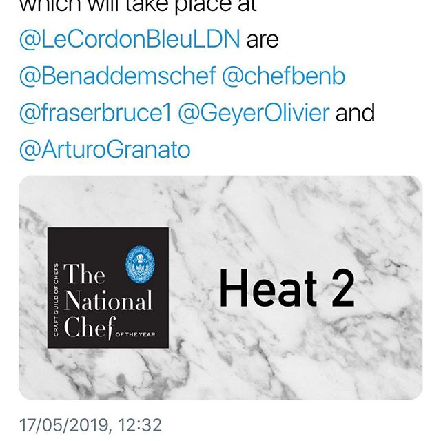 Here we go again! Made the semi final of the national chef of the year, for the second year in a row...hoping to make the final this time!
@craftguildofchefs @halsetowninn @swchefcomp @ouichefkit @therocherspoon @churchill_1795 @chef