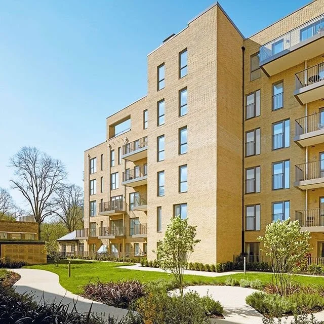 St. Clement&rsquo;s, a beautiful development for Linden Homes looking resplendent under a blue sky.
