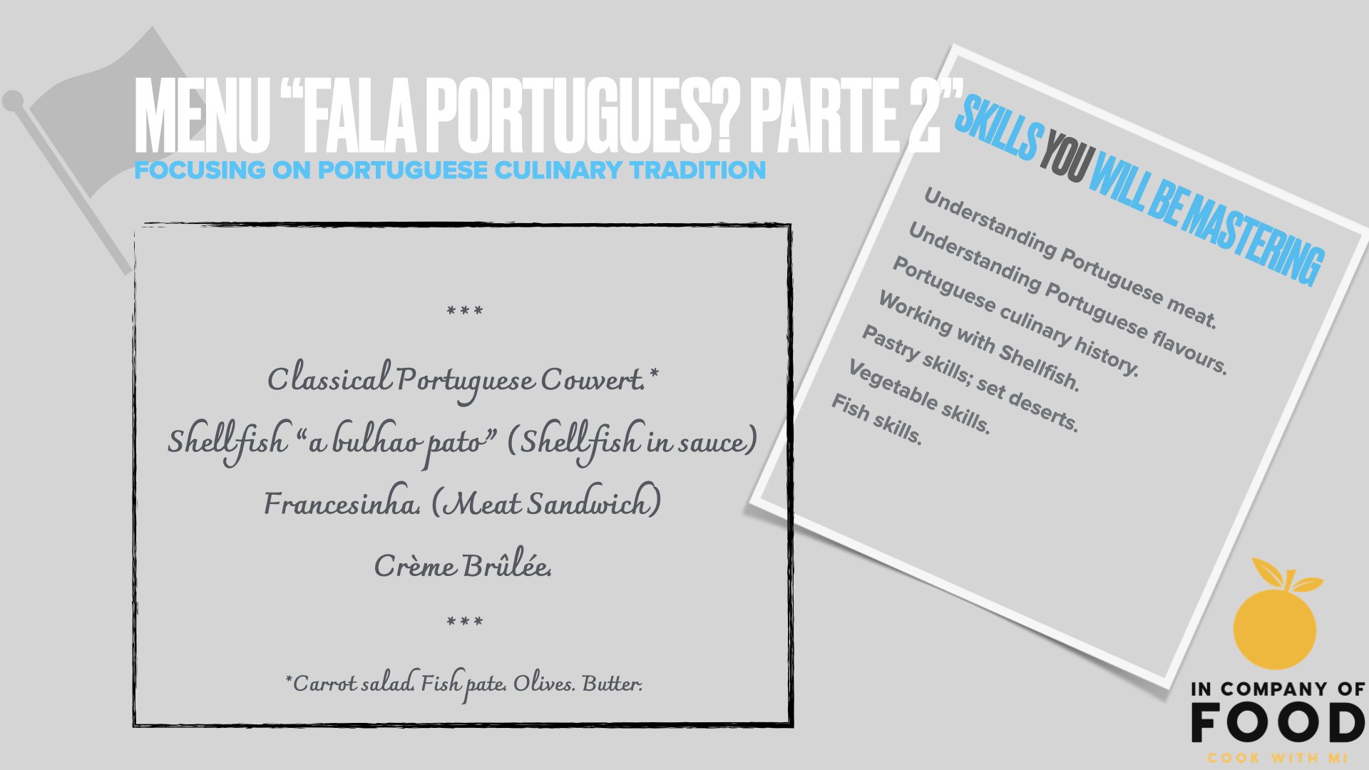 Portuguese Menu