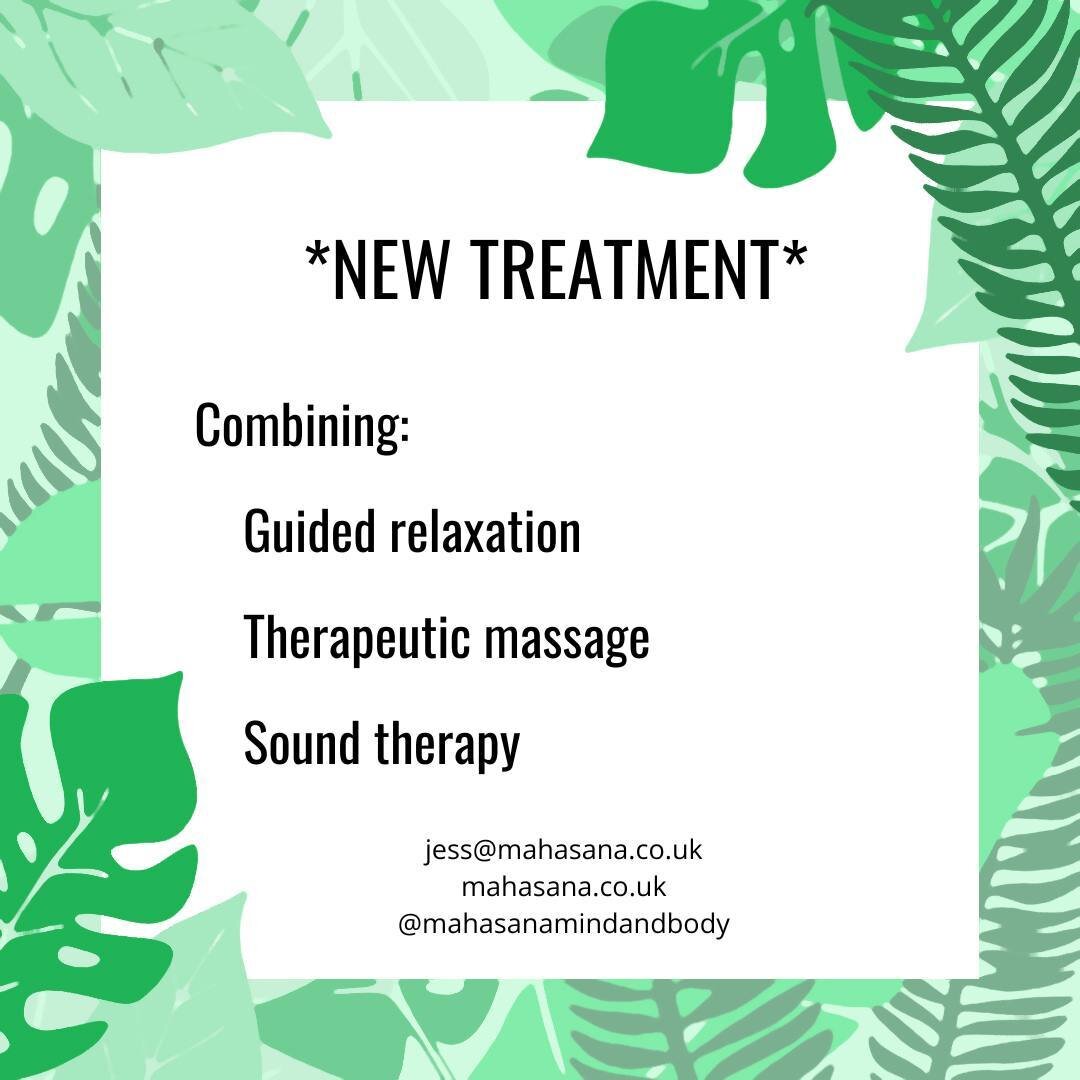 To mark Valentine&rsquo;s Day this month, I am launching a new treatment. I will be combining my skills and experience to offer a blend of guided relaxation, therapeutic massage and sound therapy. I have a heated massage couch in a cosy treatment roo
