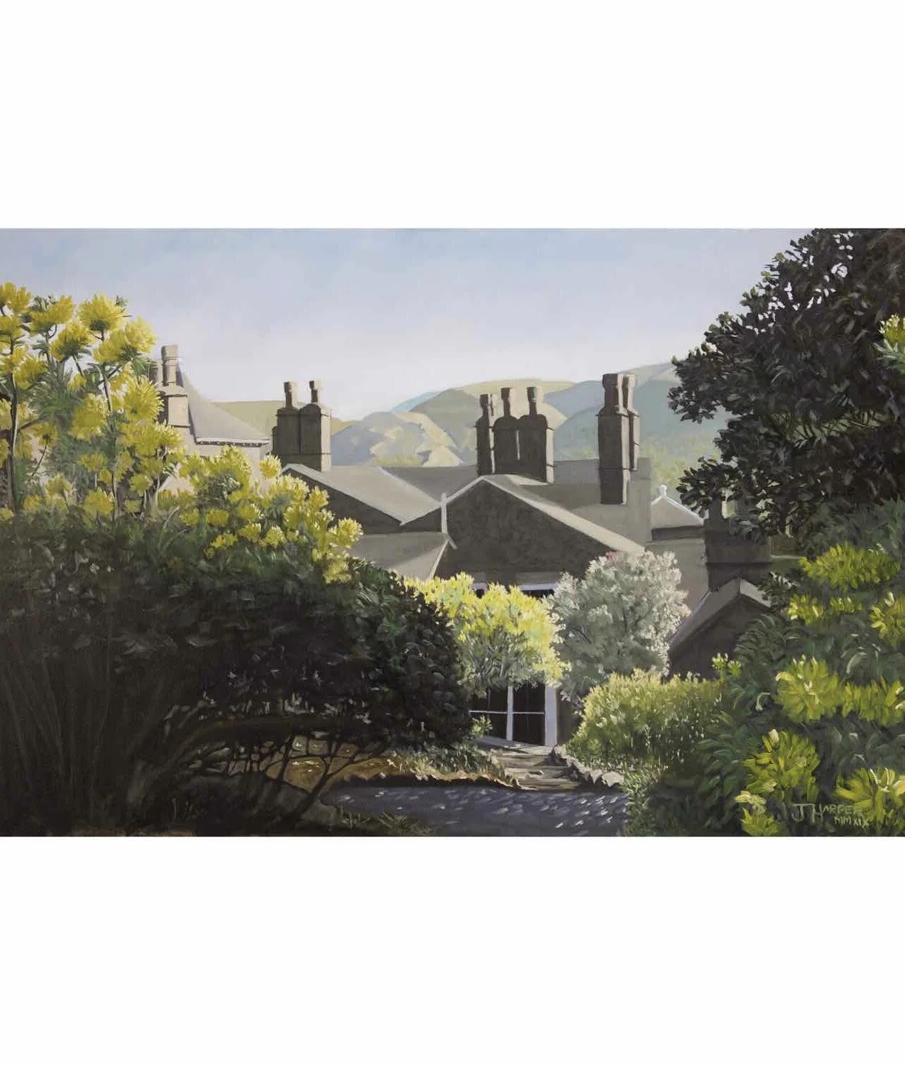 Azaleas With A View - Oil on Canvas - 90cm x 60cm 