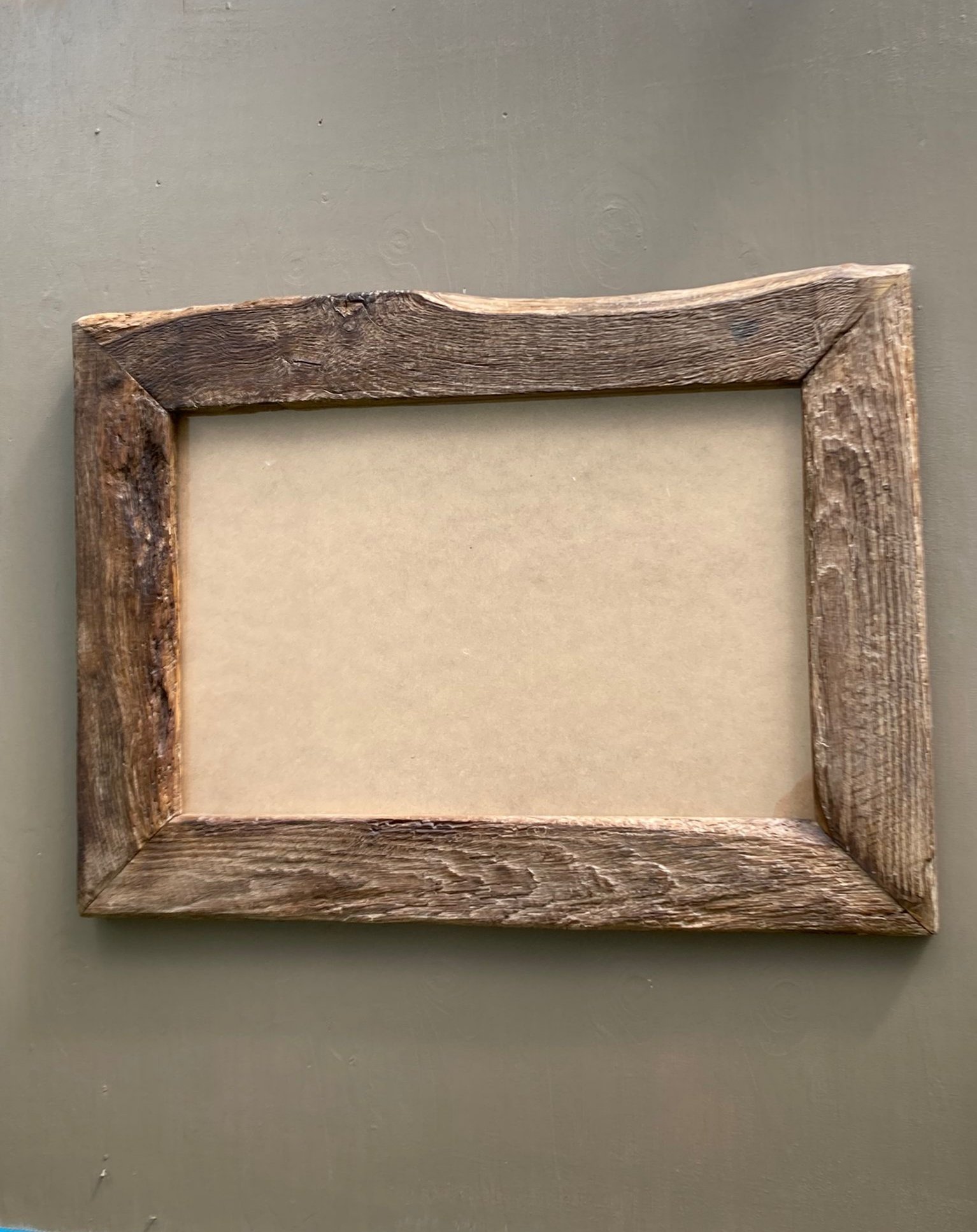 18x24 Picture Frame Montana Style Reclaimed Barn Wood Rustic Decor Extra Large 2 Inch Wide Handmade Naturally Weathered Western Farmhouse Decorative Family Photo Wedding Gloss Finish. 