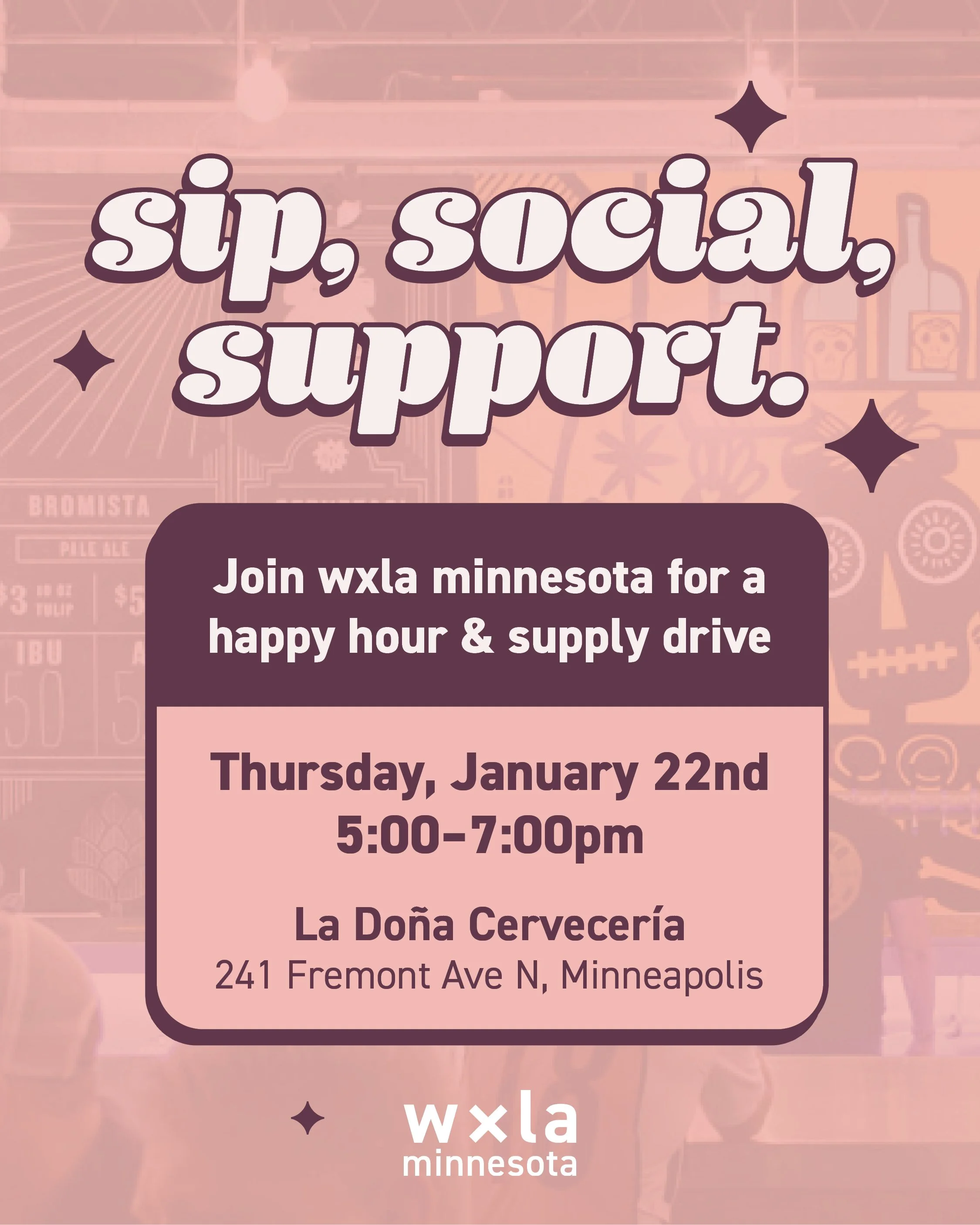 WxLA-MN Happy Hour & Supply Drive
