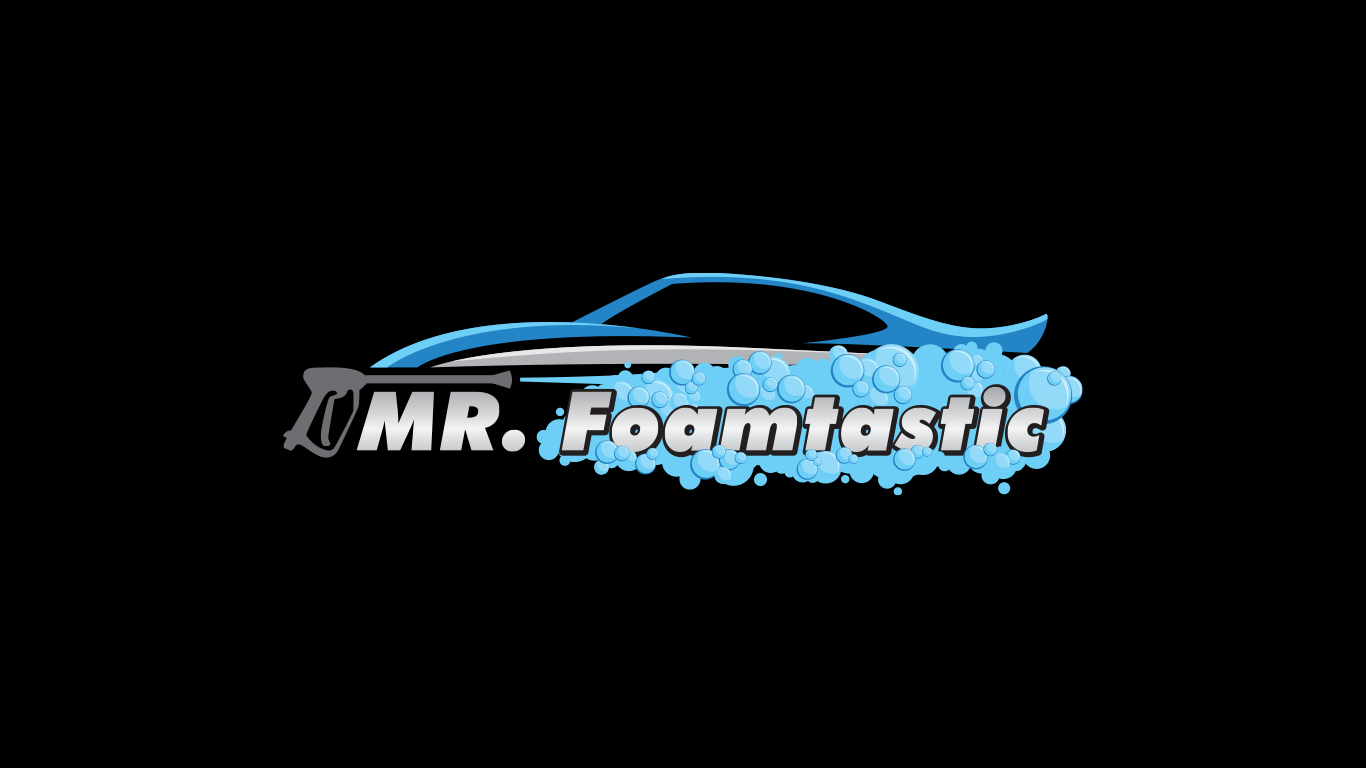 Mr. Foamtastic logo & business card with spot uv