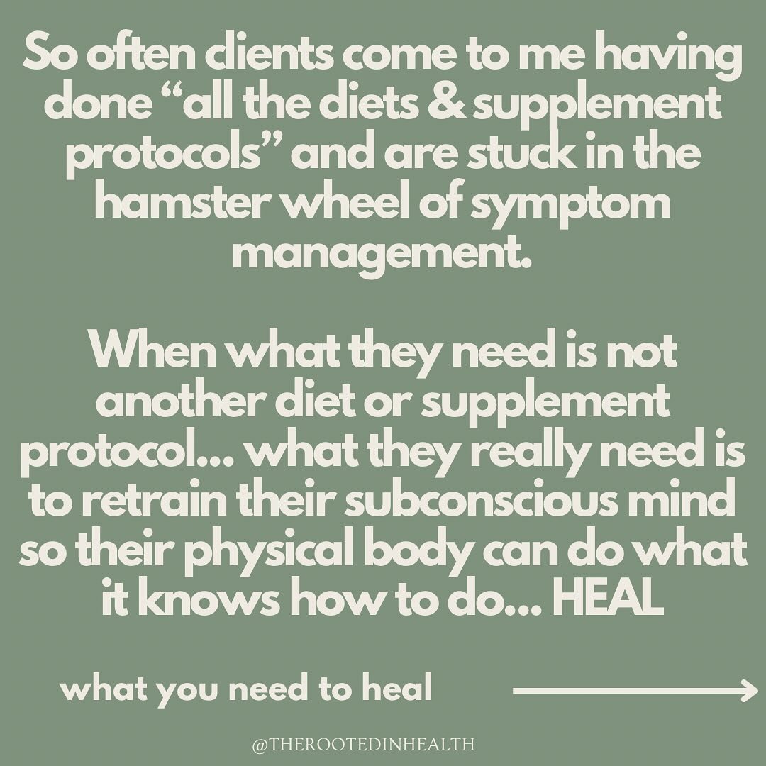 Are you ready to leave behind your lingering health symptoms &amp; the beliefs keeping you trapped so that you can finally enter your hot healed girl era??

Your subconscious blocks are the only thing standing in between you &amp; your healing !

Com