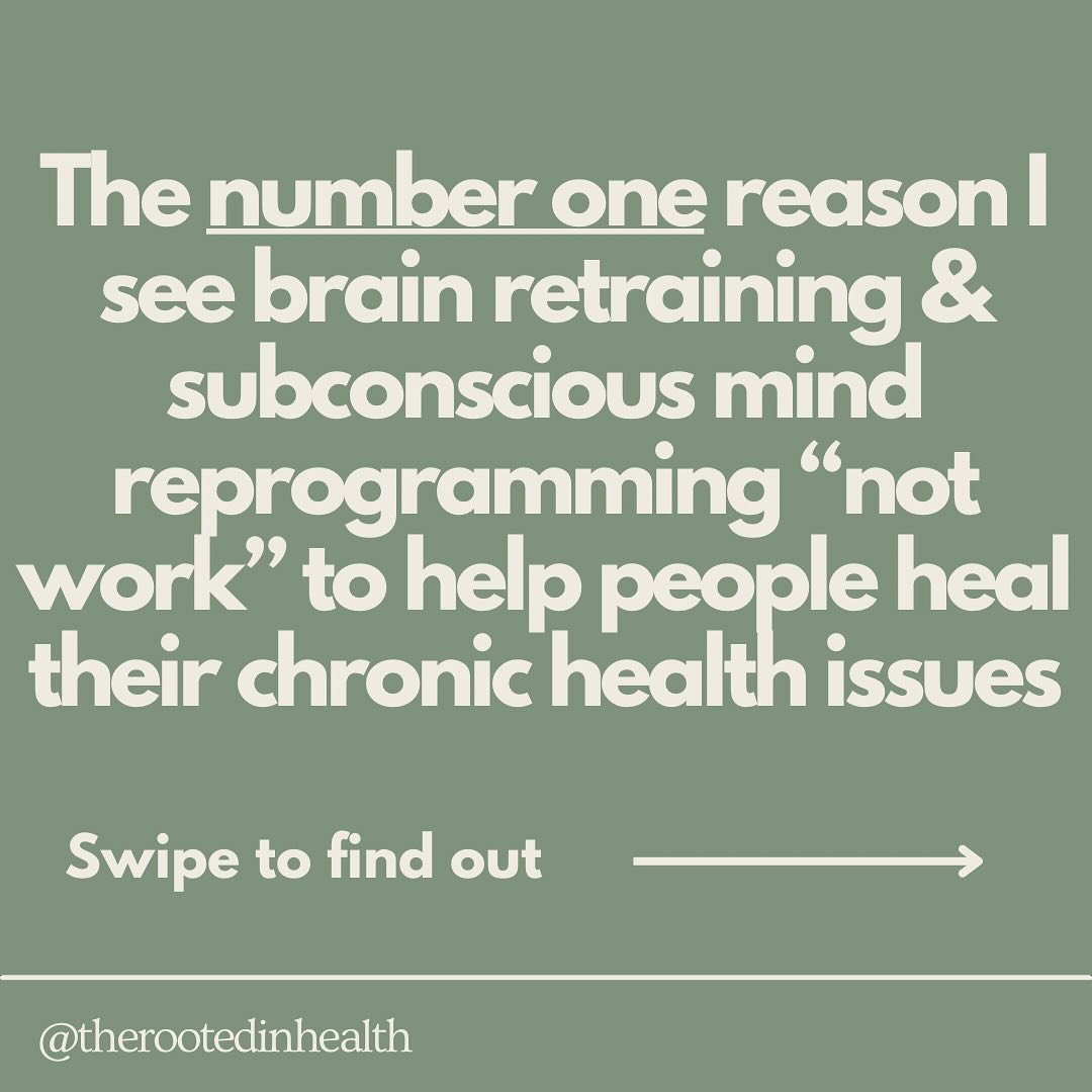The most common issue I see when people say &ldquo;subconscious retraining didn&rsquo;t work&rdquo; is a lack of consistency &amp; repetition!

Subconscious retraining takes time &amp; consistency, when you want to create new neural pathways you have