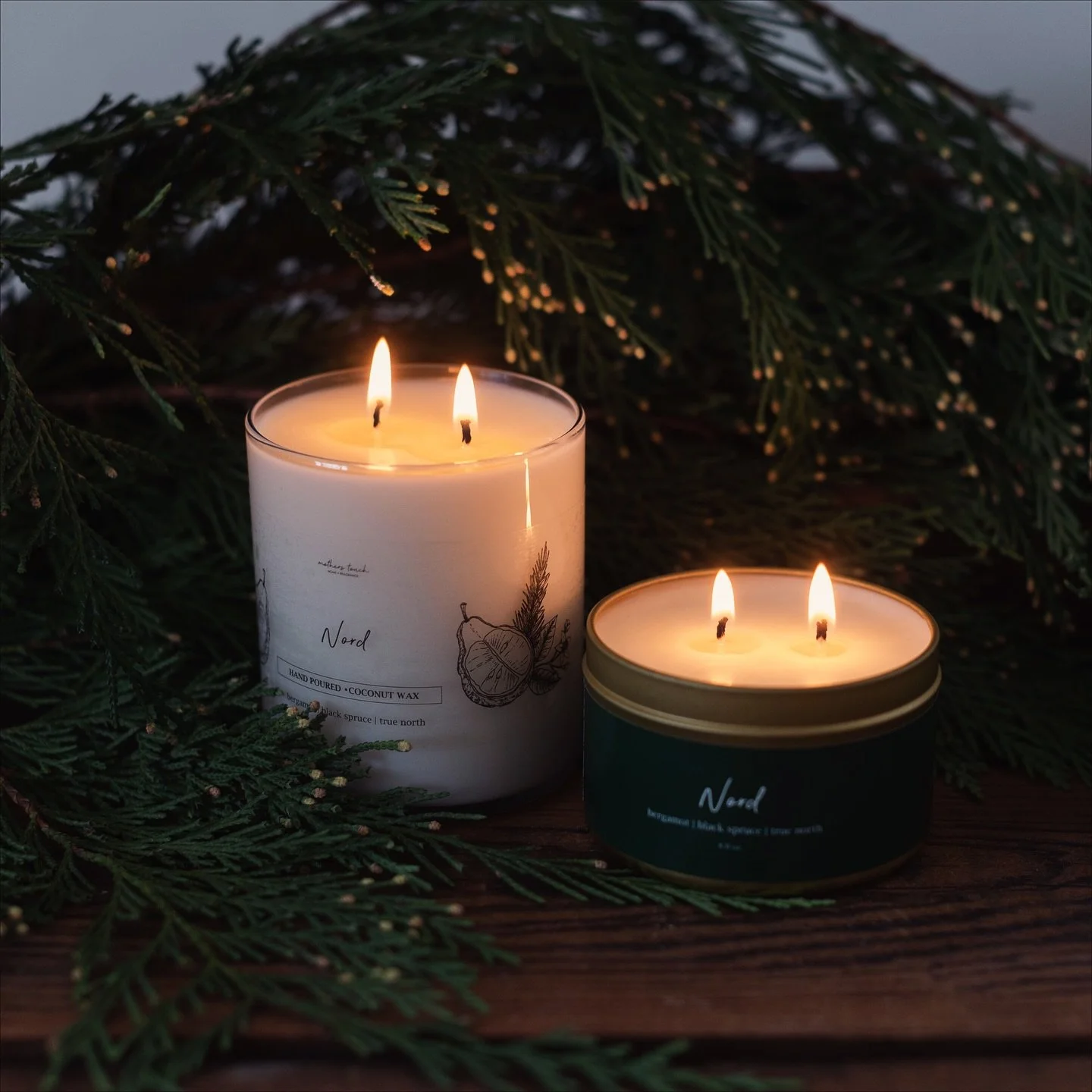 🌲 As the seasons shift, I'm drawn to the tranquility of the North ✨

 #nord #canadiannorth #walkintheforest #mothernature #naturalcandles #handpouredcandles #candlemaker
