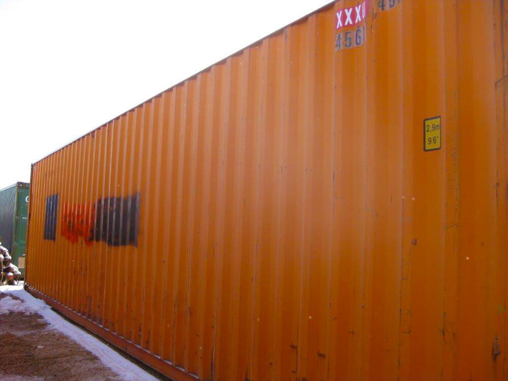  Markings are defaced to make the container acceptable 