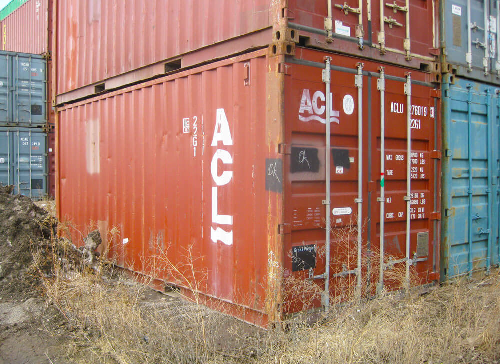 Nicer used brown 20' container