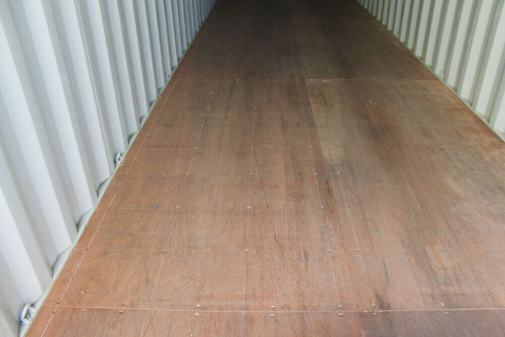 Container flooring in new container