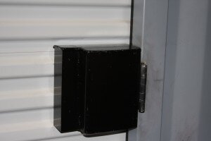 Roll-up door with lockbox