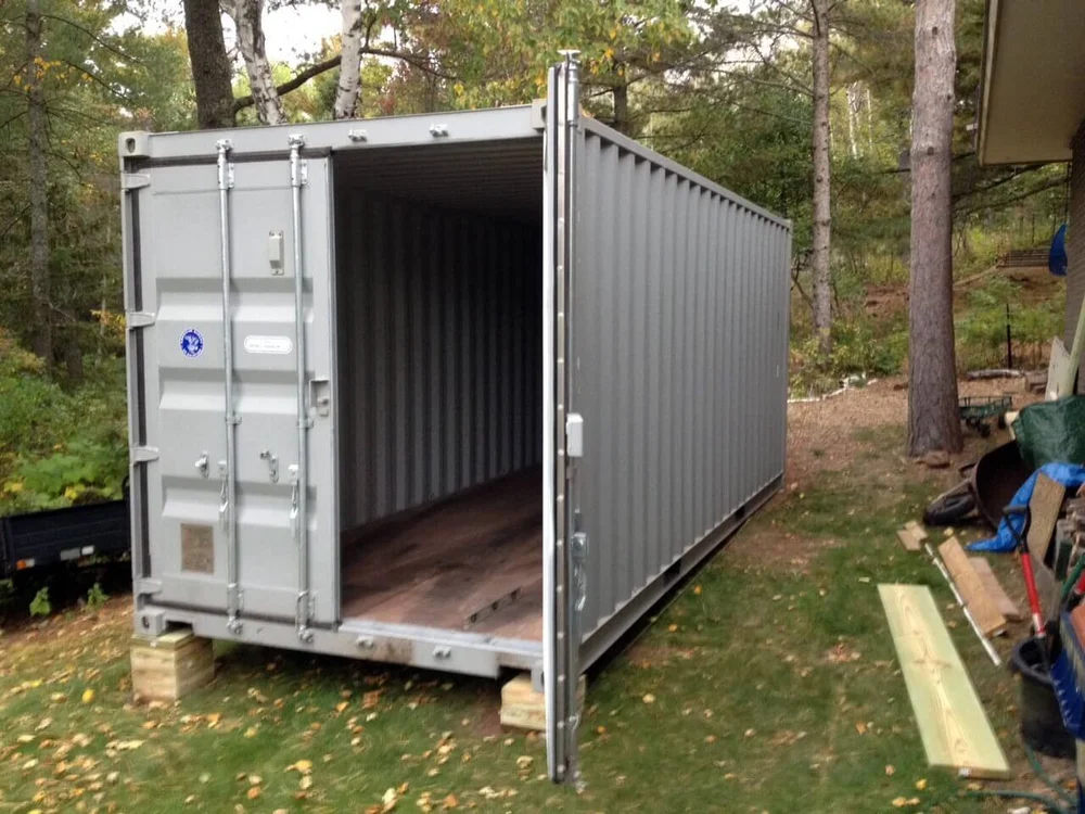 20 ft container converted into a shed — Super Cubes