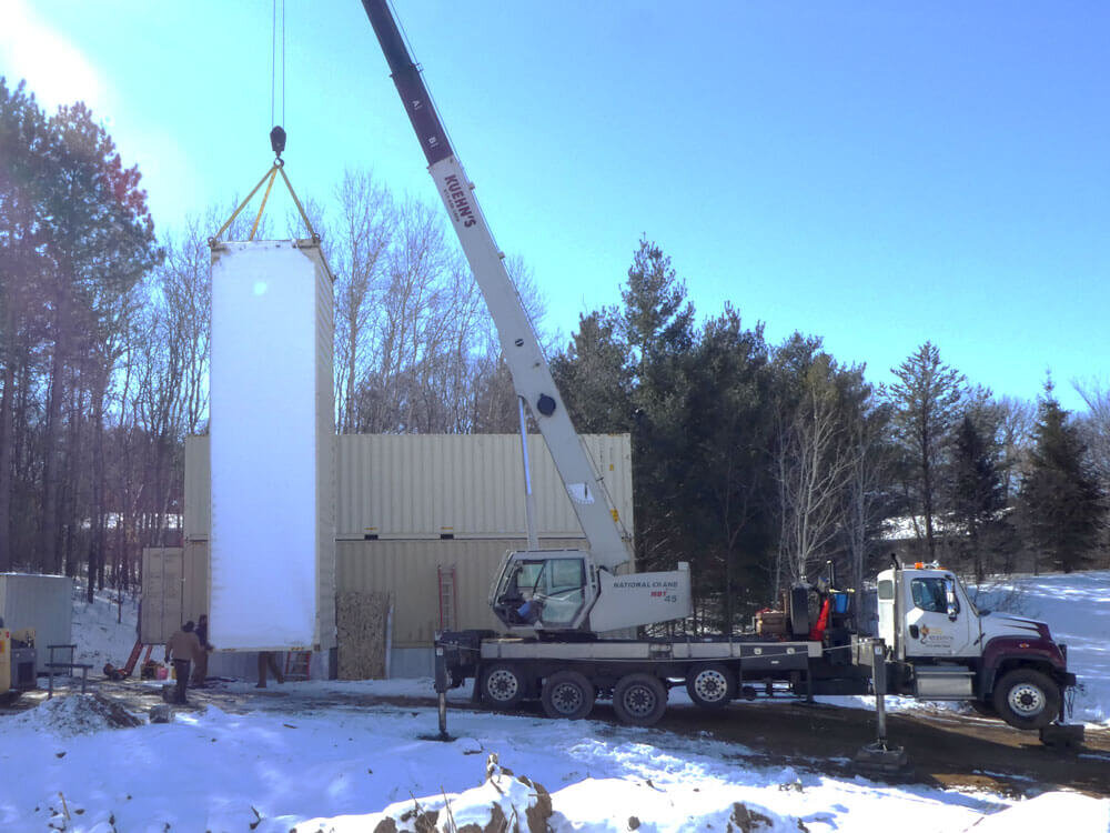 Container home - upright container