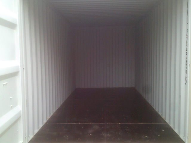 The inside of the containers