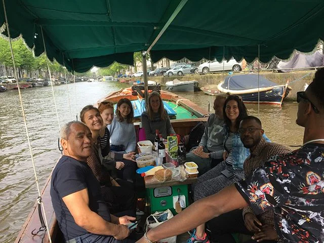 Just had the most magical day with a handful of our @rootsguide storytellers cruising the canals of #Amsterdam with our Sami and @rederij_lampedusa sharing #food and #stories.
&mdash;-
Have you heard about our long-term storytelling project @rootsgui