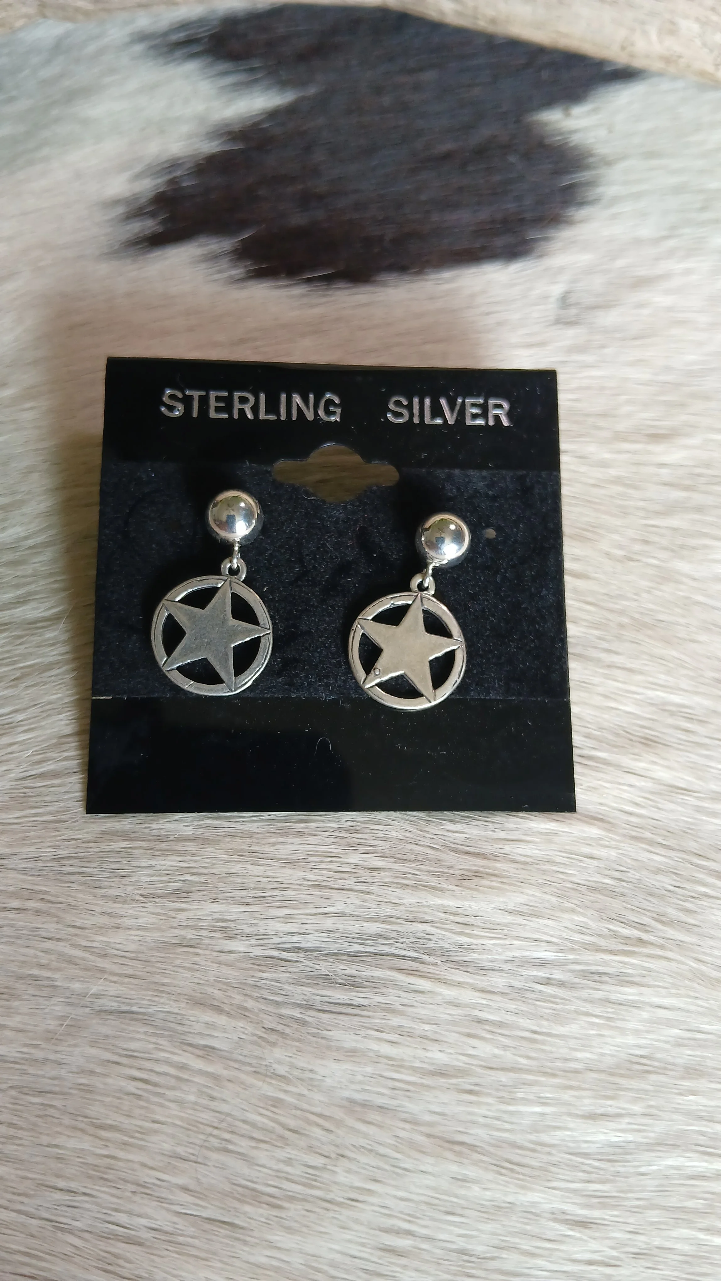 Sterling Star Post Earrings