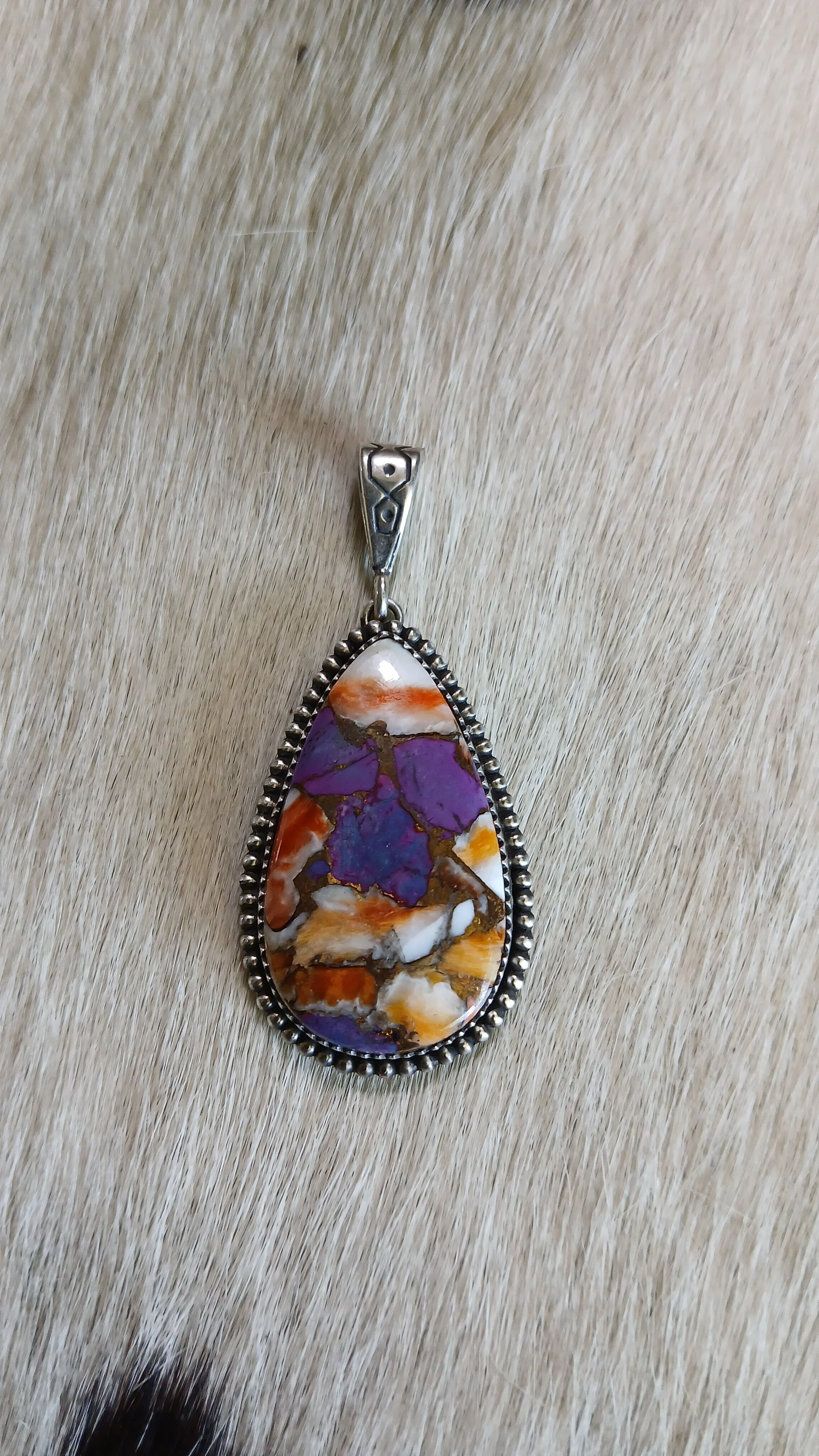 Wonderful Spiny and Sterling Pendant