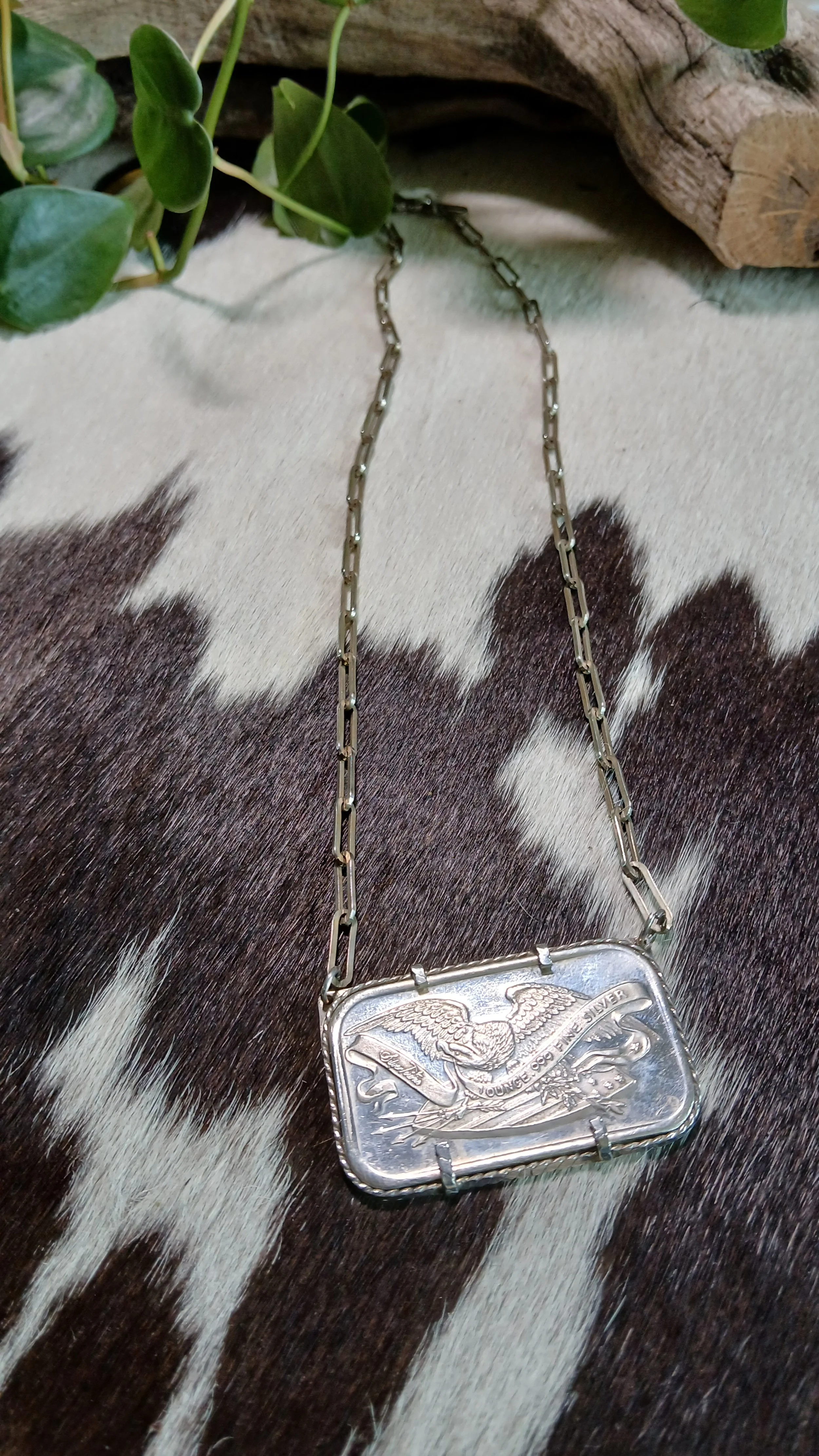 Sterling Eagle 1 Troy Ounce Coin Necklace