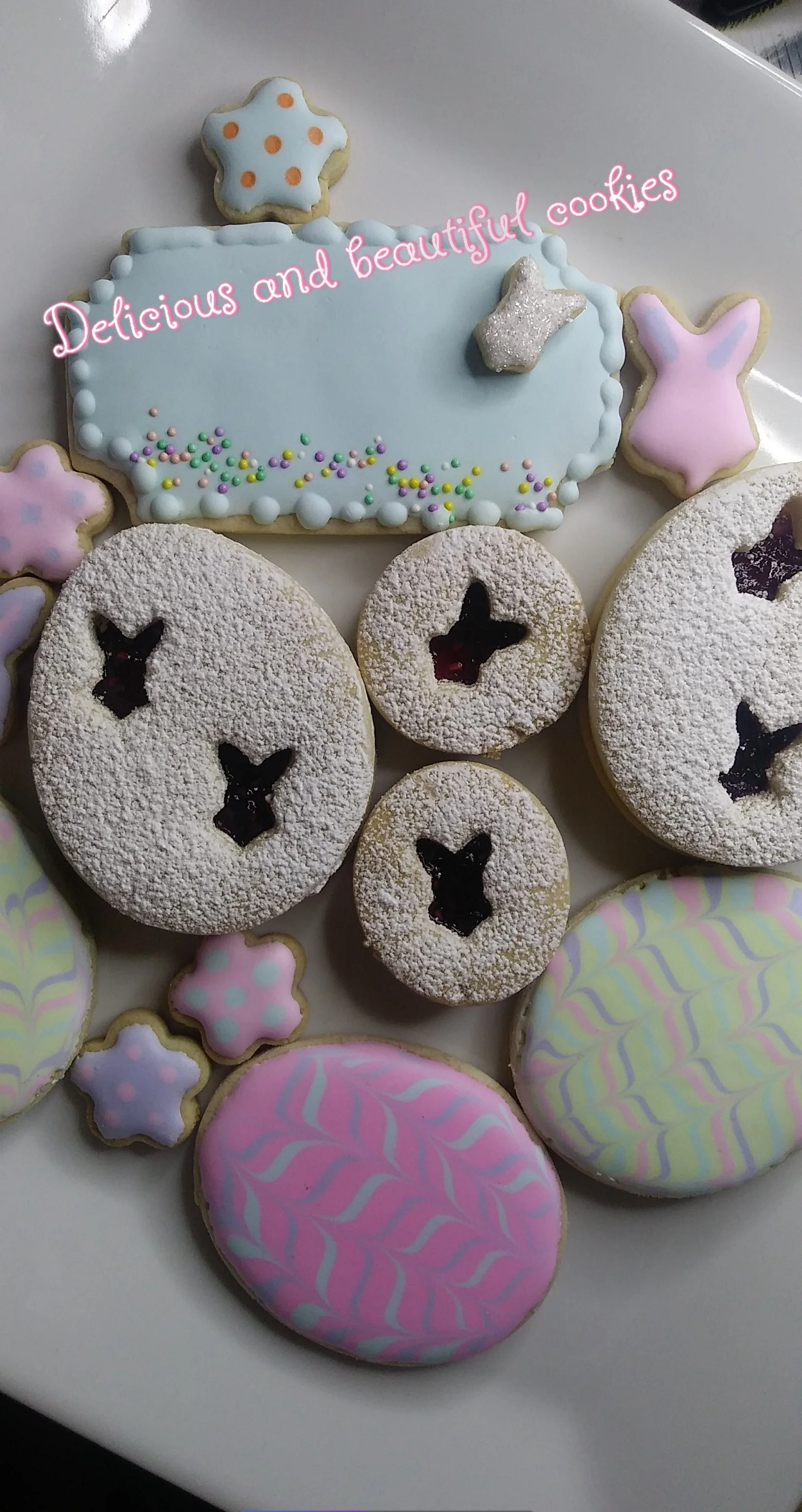 Filled Easter cookie