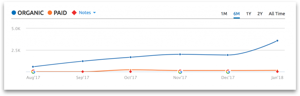 seo squarespace results in six months