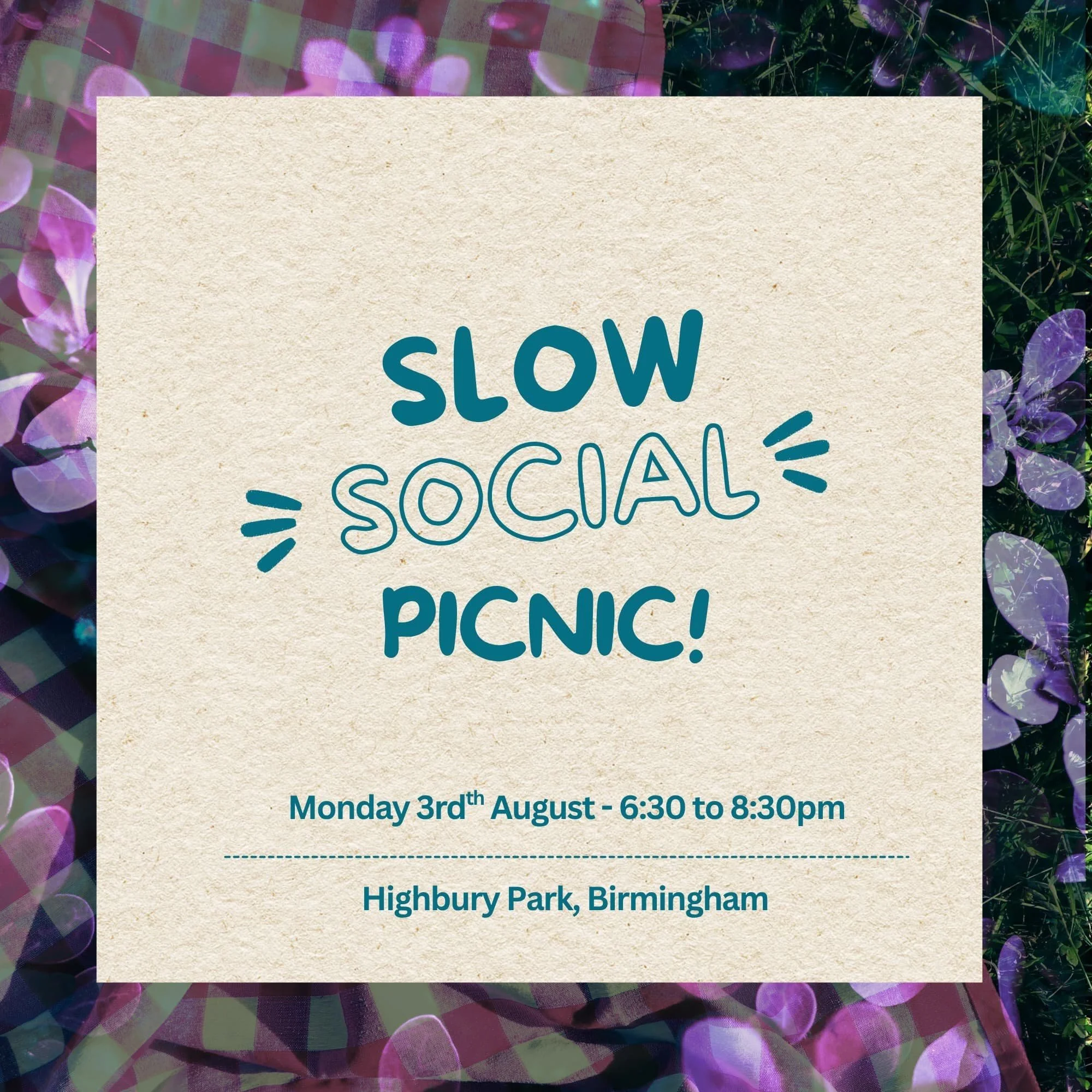 August Slow Social Picnic