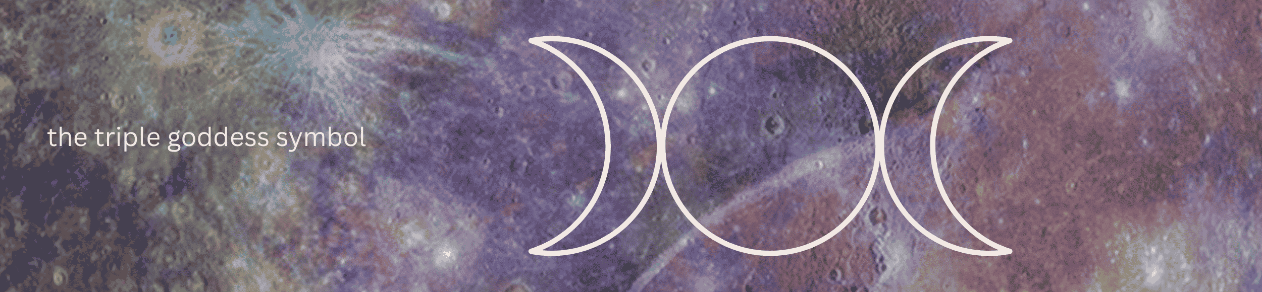 new moon full moon the triple goddess symbol