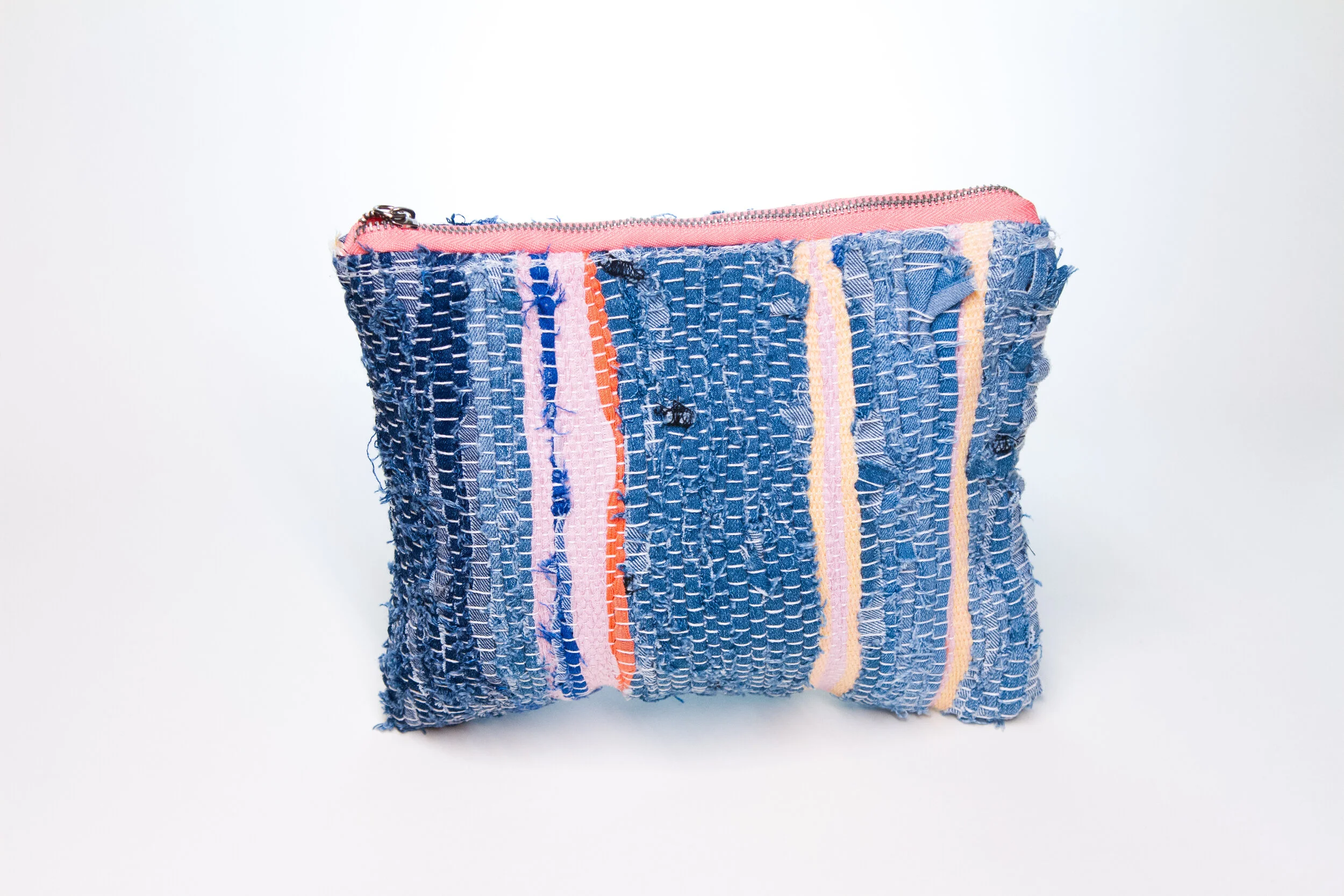 Selene Denim Zippered Pouch #2
