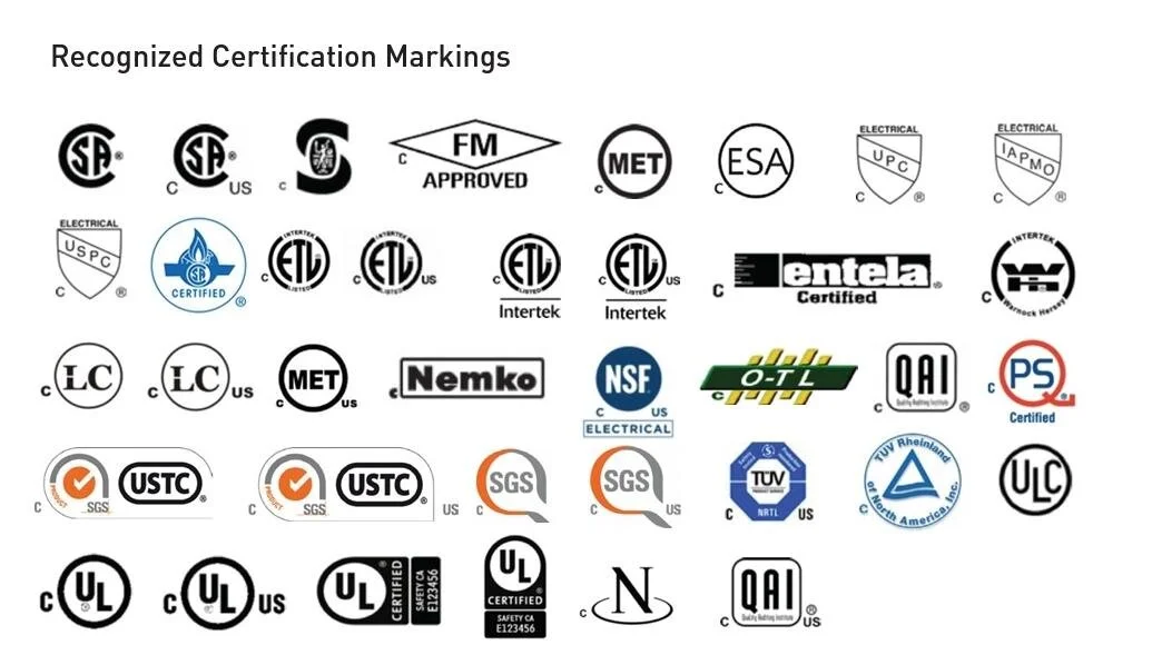 Required Approval Markings for Electrical Equipment in Canada — A.J