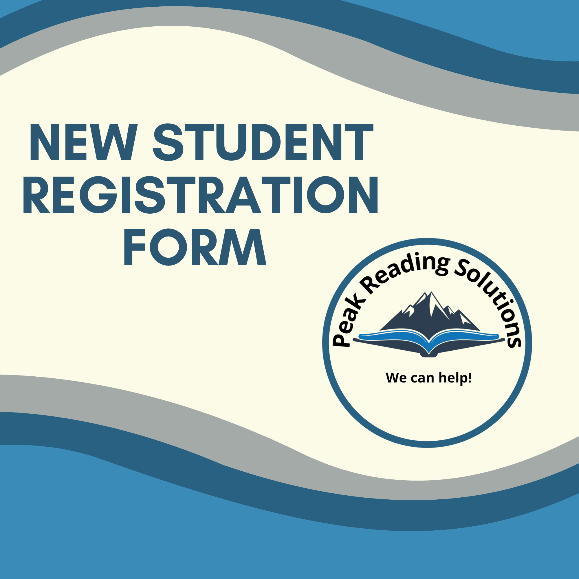 Peak Reading Solution Student Registration Form