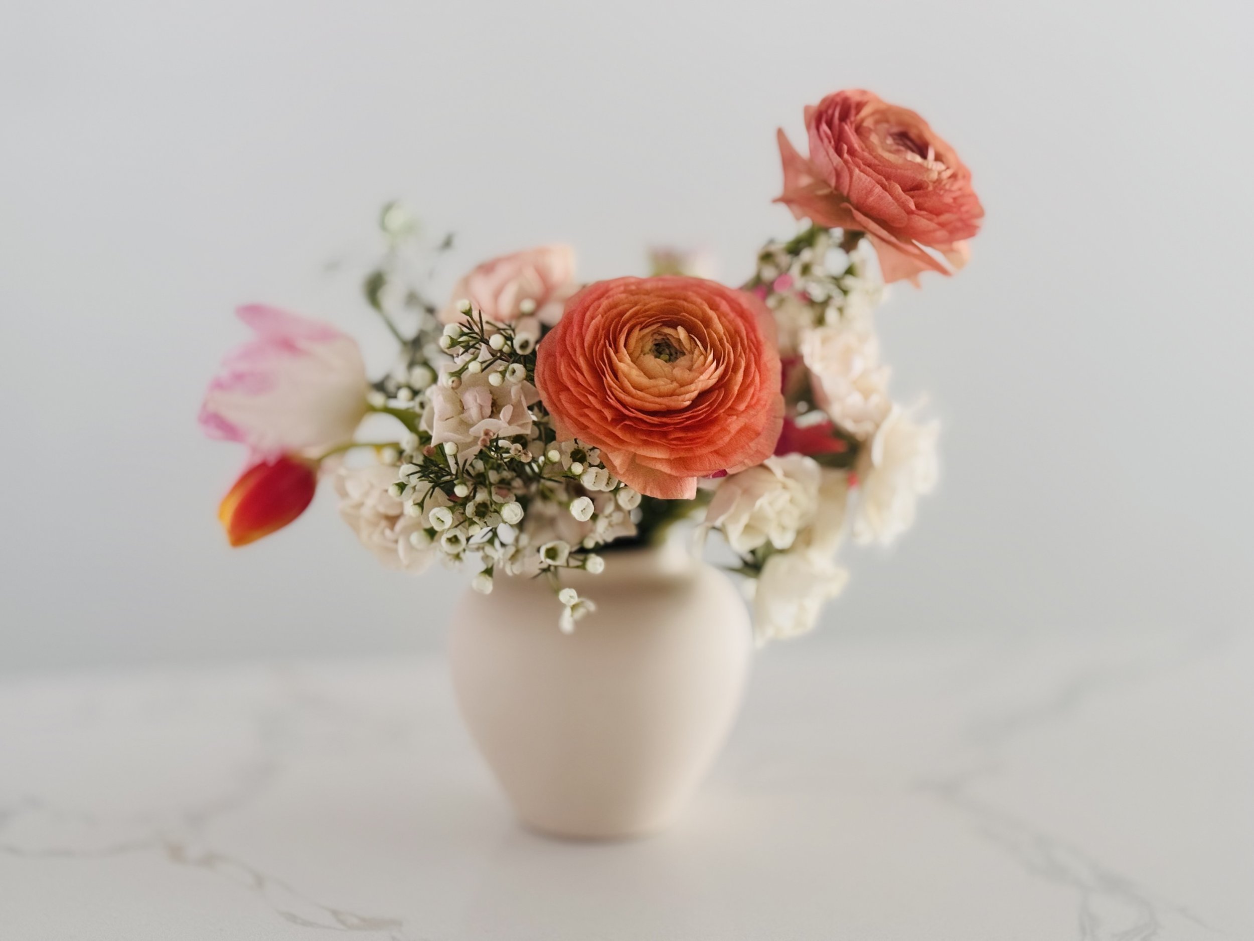 My Darling Arrangement with Orange Ranunculus.jpg