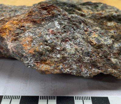 Massive Magnetite and pyrite vein