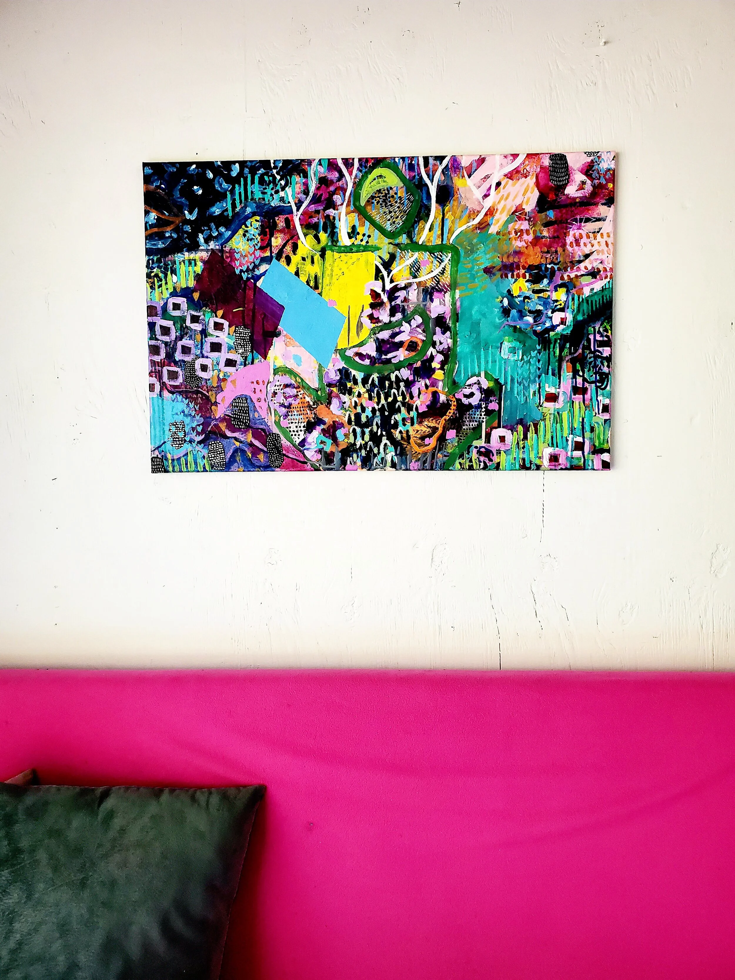 CRADLED IN YOUR LOVING ARMS |24" x 36"|