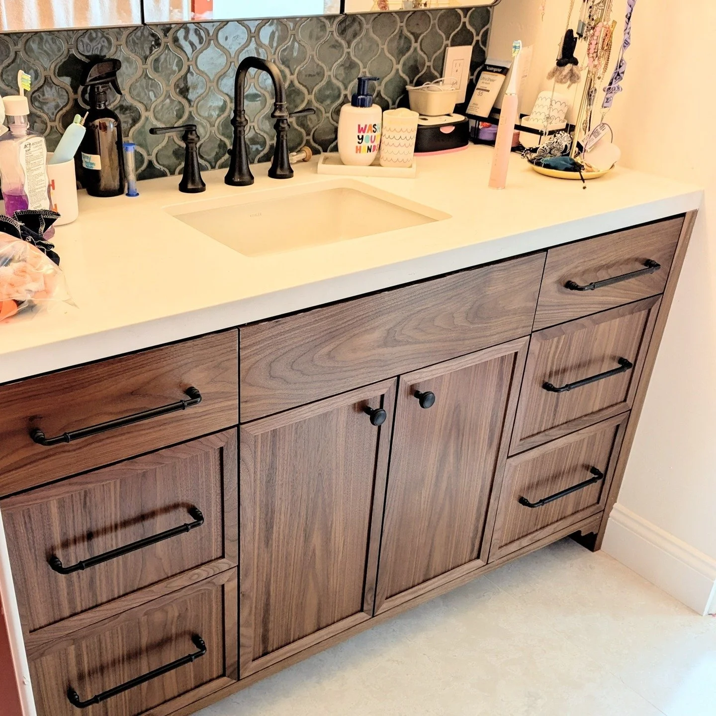 #walnut #vanity #interiordesign