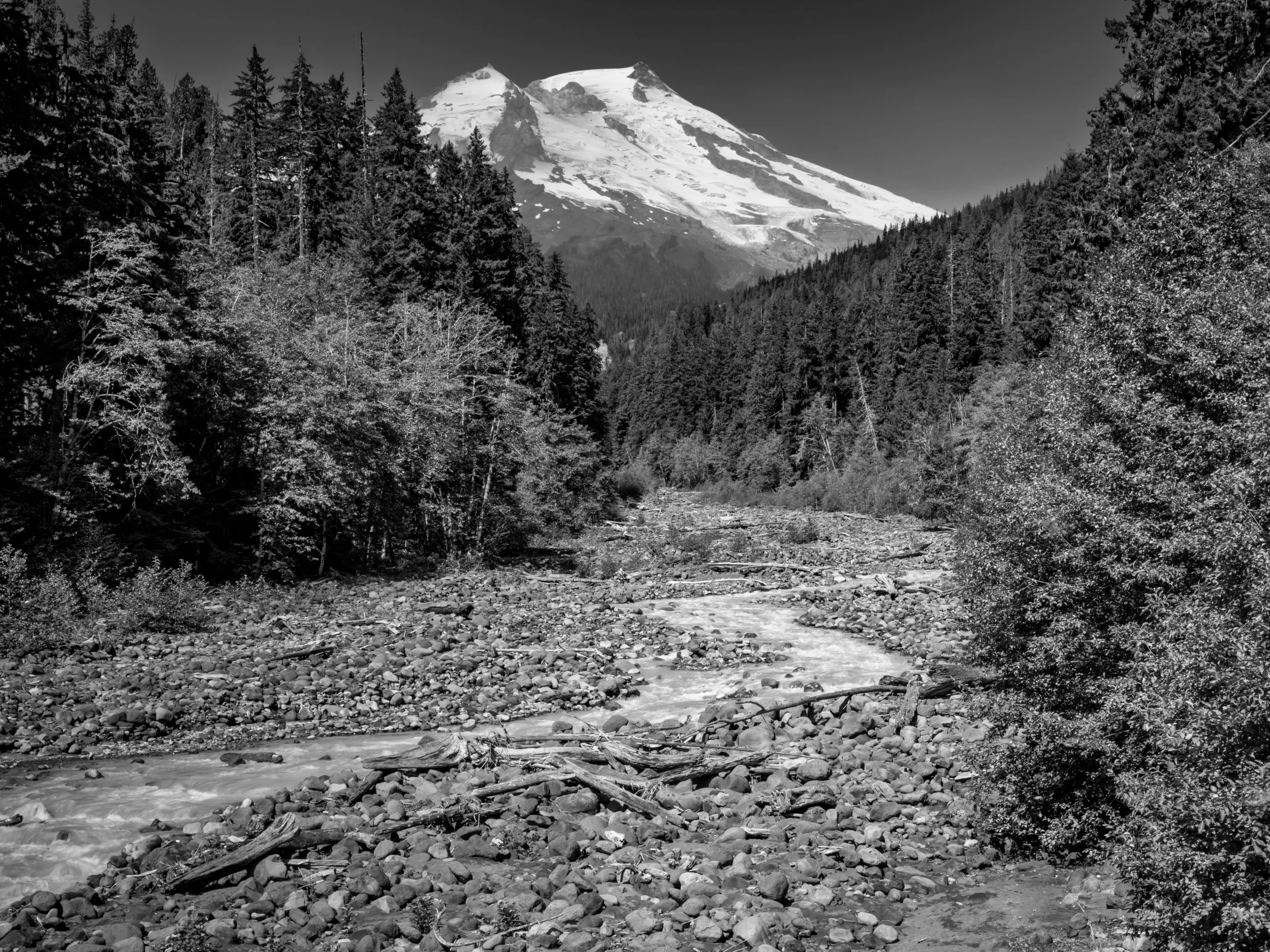 Kulshan (Mt Baker) over Boulder Creek