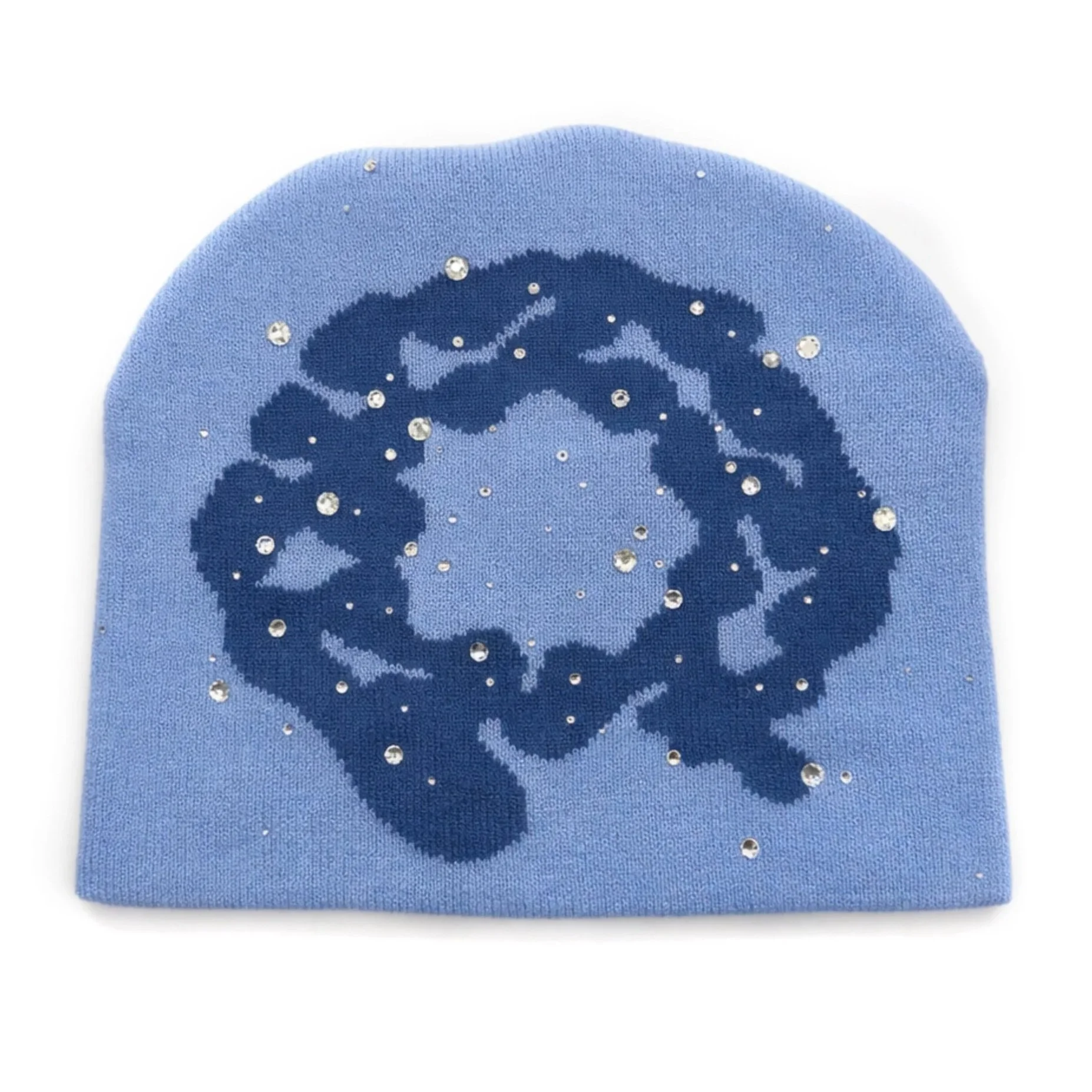 EMBELLISHED LOGO BEANIIE - CRUSHED DIIAMOND