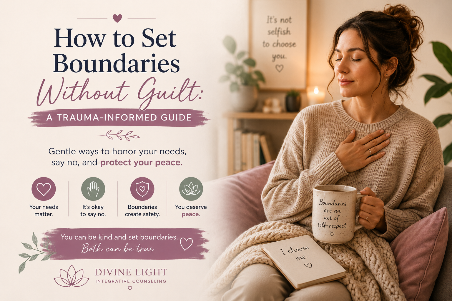 How to Set Boundaries Without Guilt: A Trauma-Informed Guide