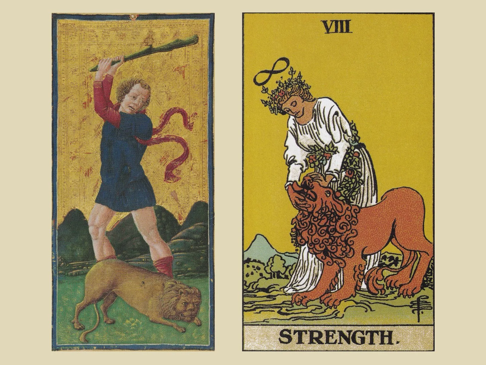 THE STRENGTH CARD OF THE TAROT