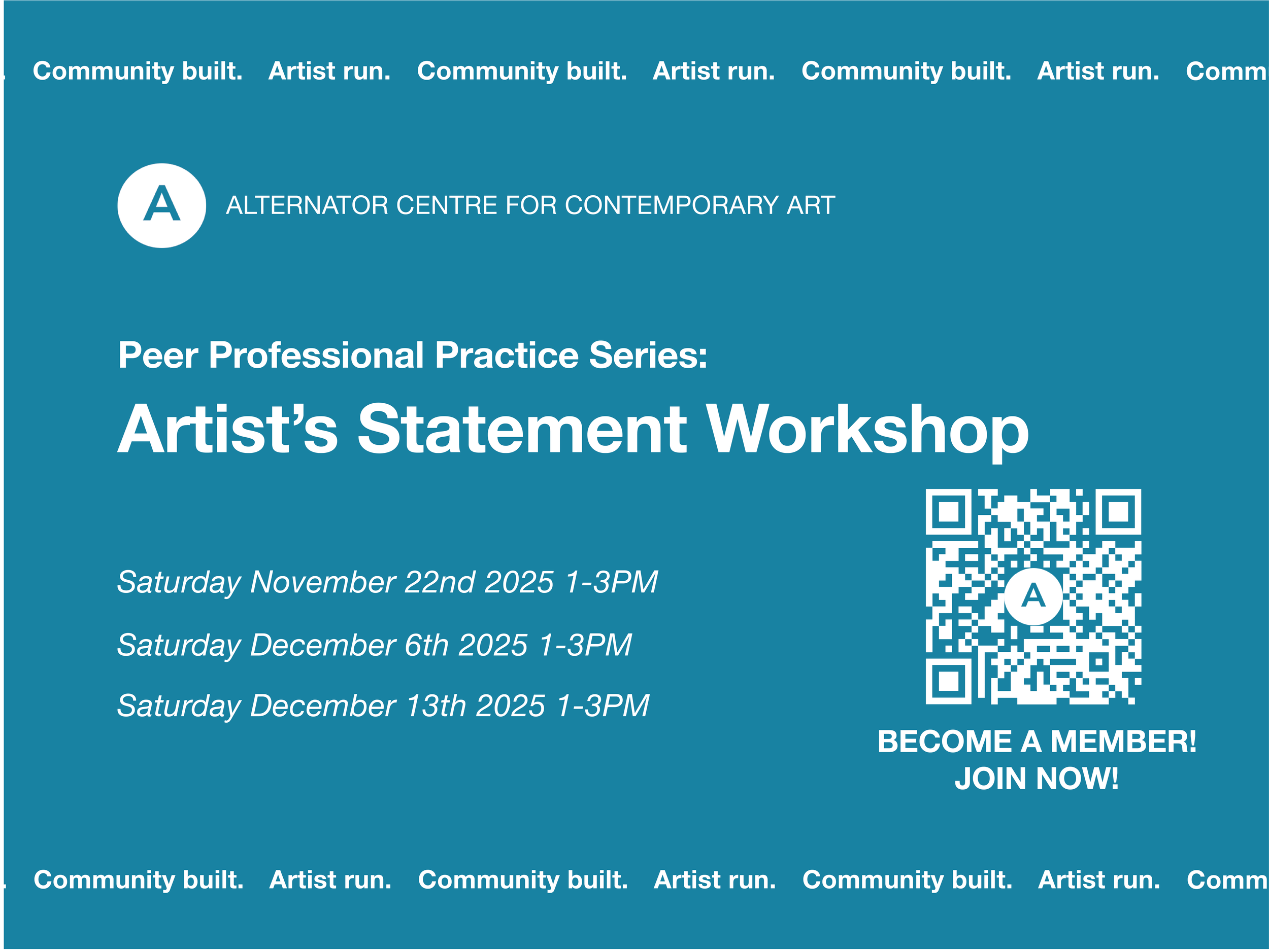 Members Exclusive // Community-Driven Growth: Craft a Powerful Artist's Statement