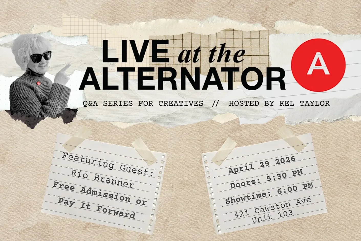 Live At The Alternator: Featuring Special Guest Rio Branner