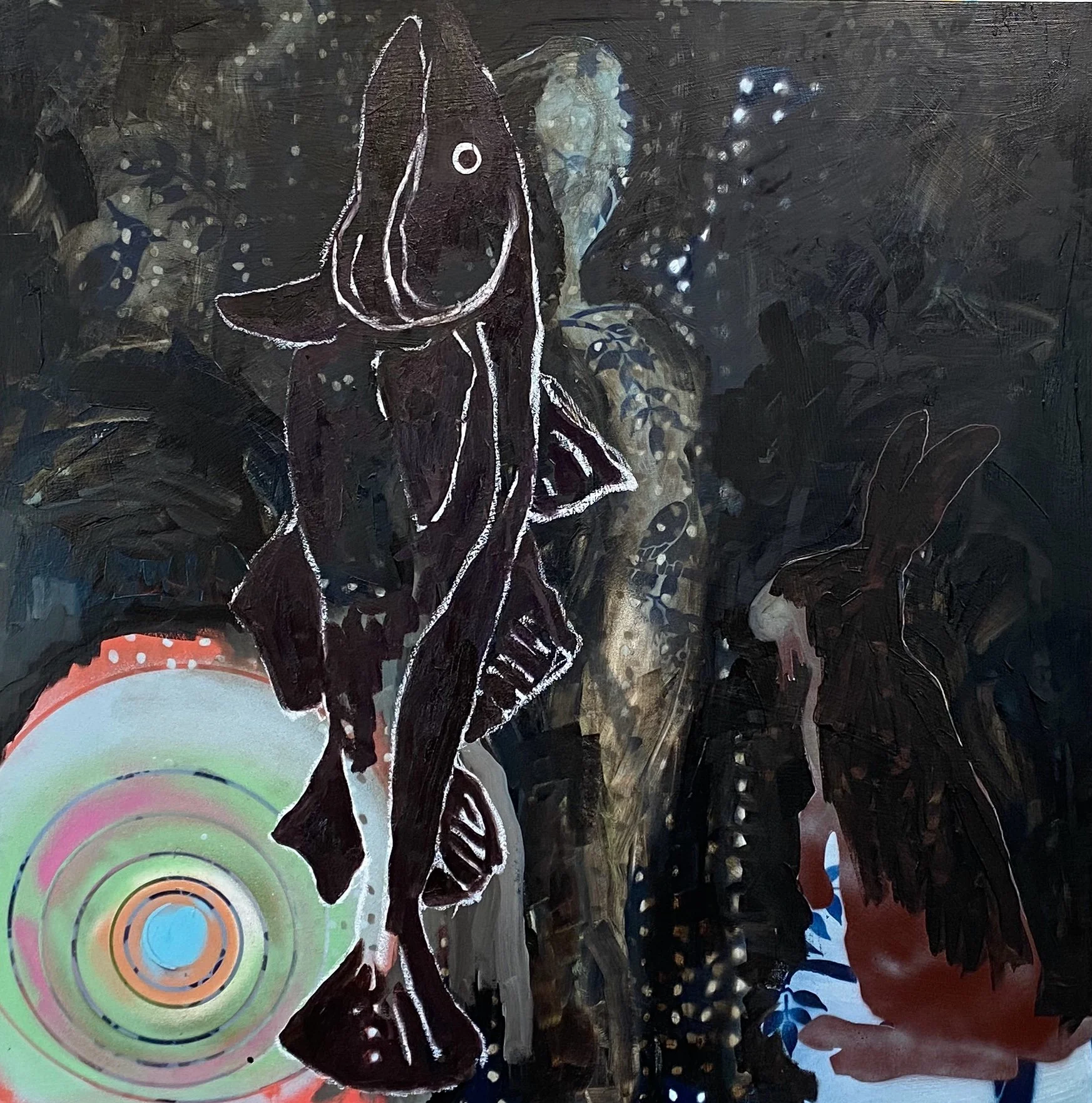 You with a Rabbit #1, oil on canvas, 36x36 2024.jpeg