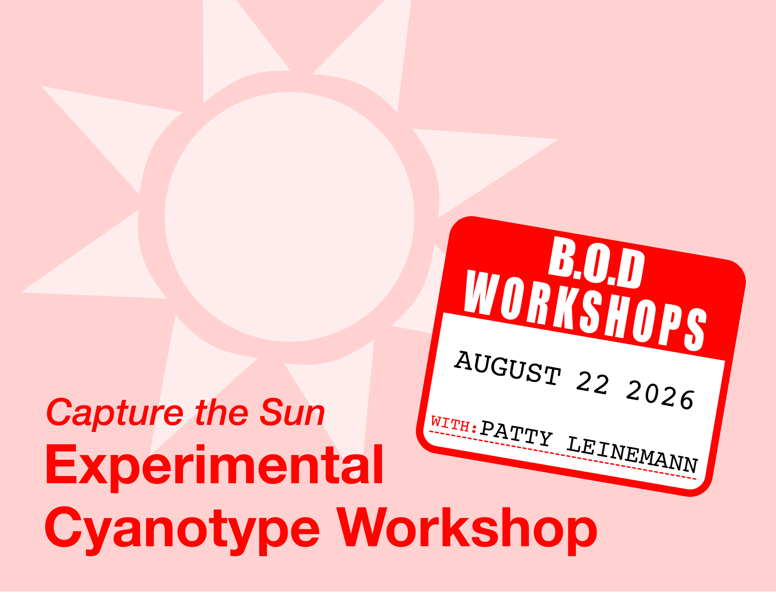 Capture the Sun // Experimental Cyanotype Workshop