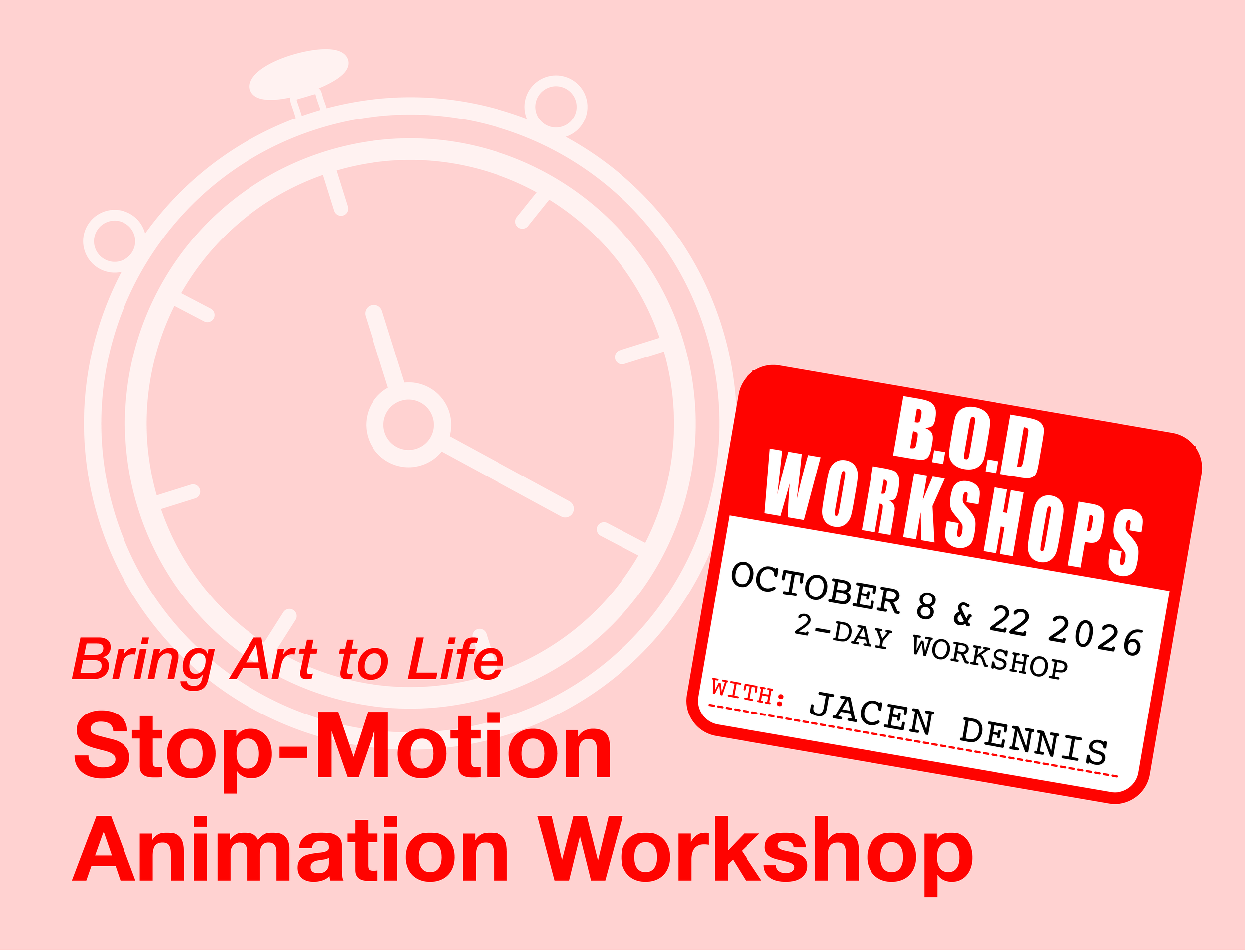 Bring Art to Life // Stop-Motion Animation Workshop