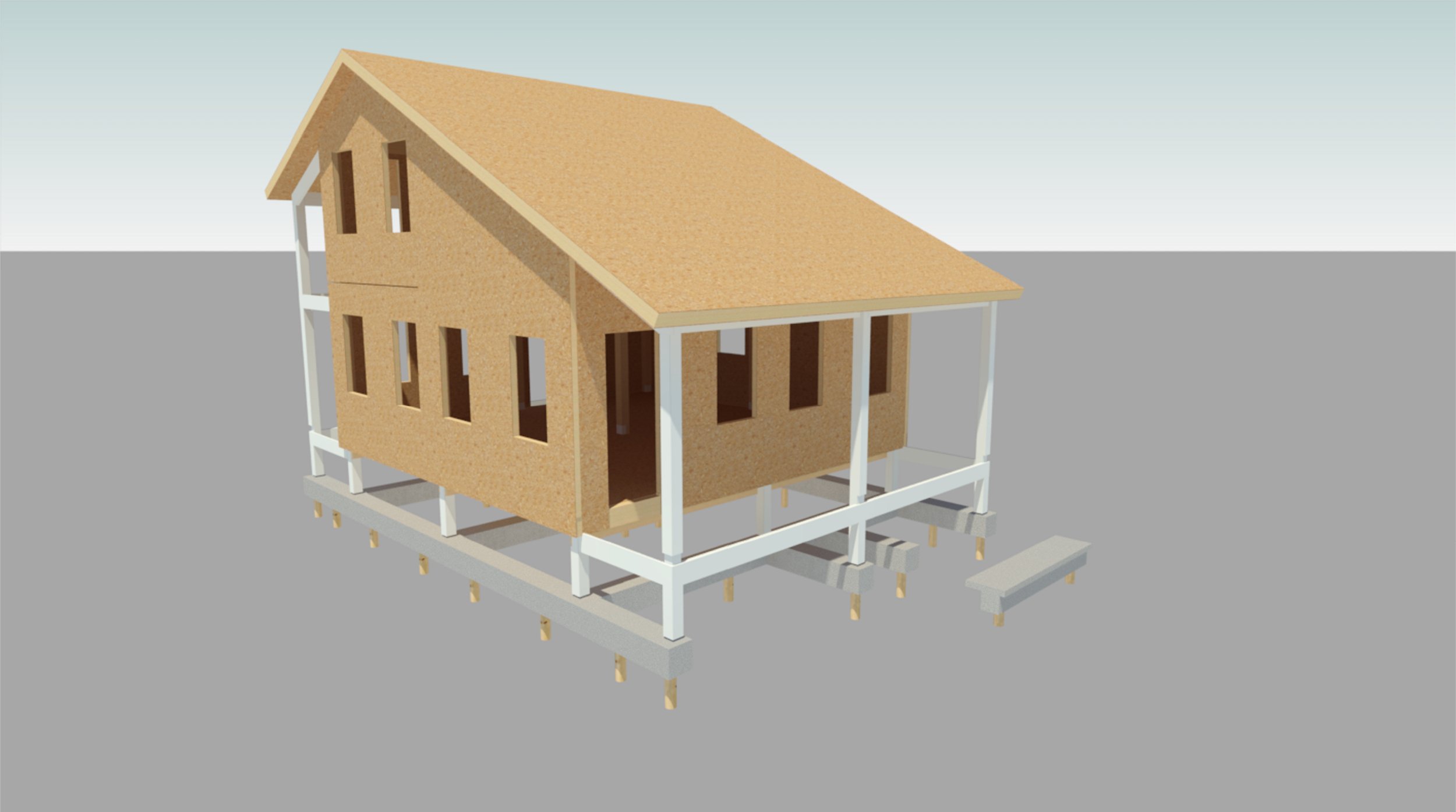  Structural insulated panels (SIPs) enclose our building envelope 