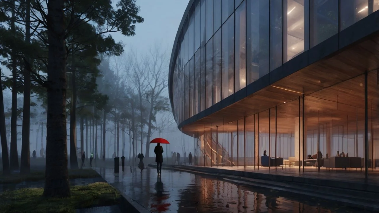  These modern buildings are a collaboration of concepts using AI to help envision the future of design. 