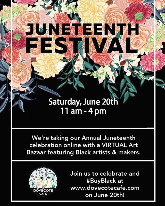 Here is a great place to start! If you haven&rsquo;t been to Dovecote Cafe at 2501 Madison ave, Balto MD, make it your business to visit socially distancing of course! In the meanwhile join us virtually for the Juneteenth virtual Bazaar!