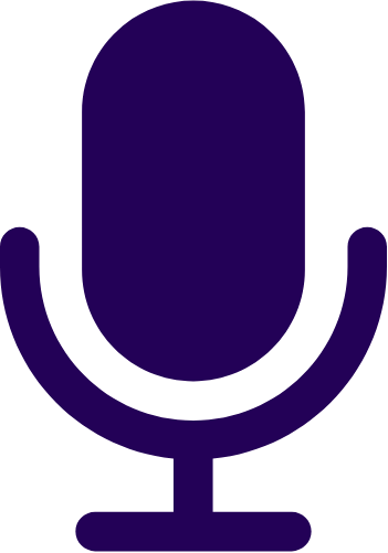 Purple Microphone Icon
