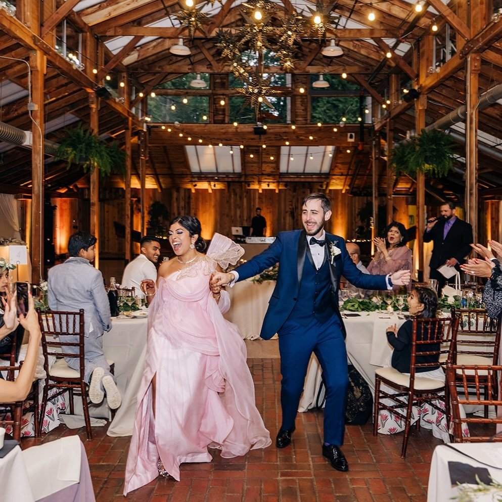 I love the grand entrance back into the reception. This one came with a surprise outfit change. There is a a definite energy shift from sentimental and emotional to ready to party. I love every minute of it, there is so much joy!