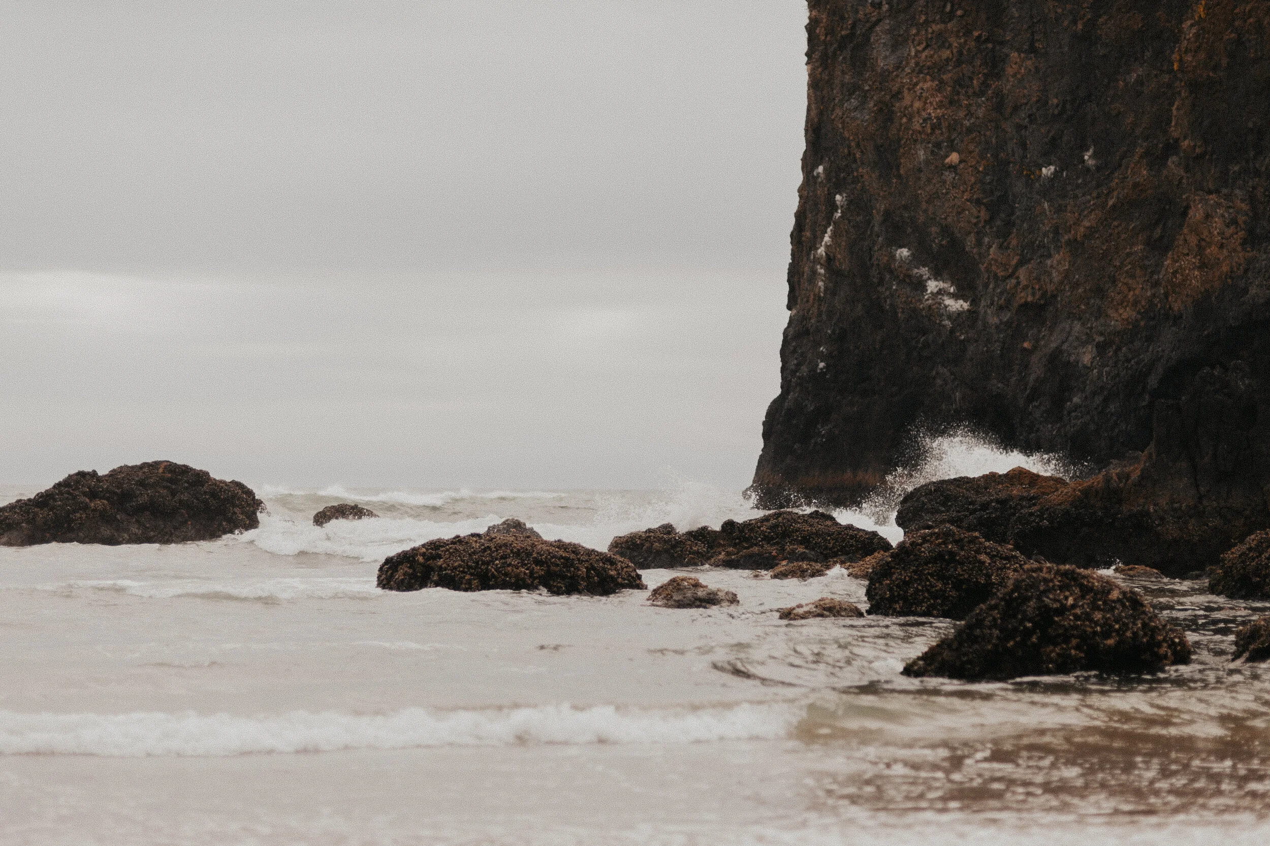 Canon Beach: On The Rocks